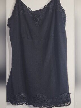 Black Lace Trim Lane Bryant Camisole 14/16
